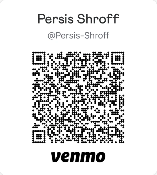 Venmo QR code for @Persis-Shroff